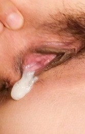 Sana Anzyu Asian has mouth and crack filled with cum by two dongs