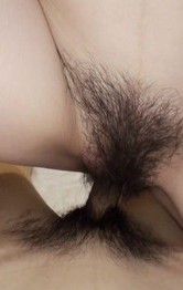 Konomi licks crown jewels and has cum pouring from hairy beaver