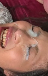 Aoi Miyama Asian is aroused with vibrators and gets cum on eyes